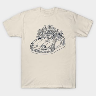 Retro car line art T-Shirt